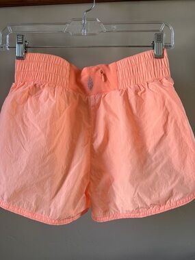 Free People Coral Peach Athletic Shorts
